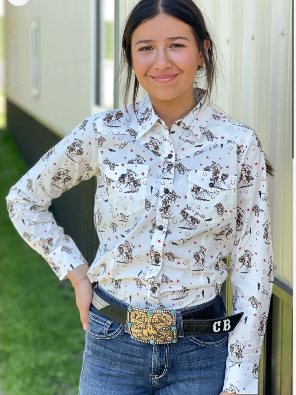 Ariat Western Snap Front Shirt Women's Size XL